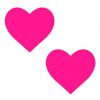 Neon Pinky Tink Temperature Reactive Heart Nipple Cover Pasties