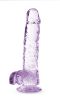 Naturally Yours - 6 Inch Crystalline Dildo - Amethyst