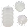 Pop Sock Ribbed - Clear
