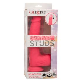 Rechargeable Rumbling and Thrusting Silicone Studs