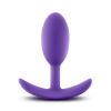 Luxe - Wearable Vibra Slim Plug - Medium - Purple