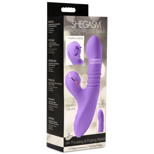 Pro Thrust Max 14x Thrusting and Pulsing Silicone Rabbit