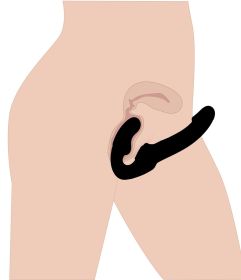 Evoke Rechargeable Vibrating Silicone Strapless Strap on
