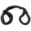 Fetish Fantasy Series Silk Rope Love Cuffs - Black